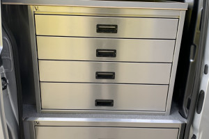 Blank Aluminium rechter schuifdeur